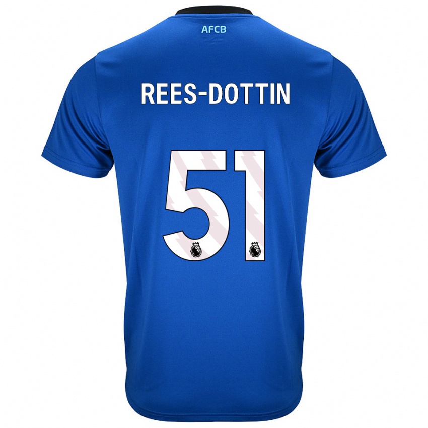 נשים Remy Rees-Dottin #51 כחול שחור הרחק ג'רזי 2025/26 חולצה קצרה