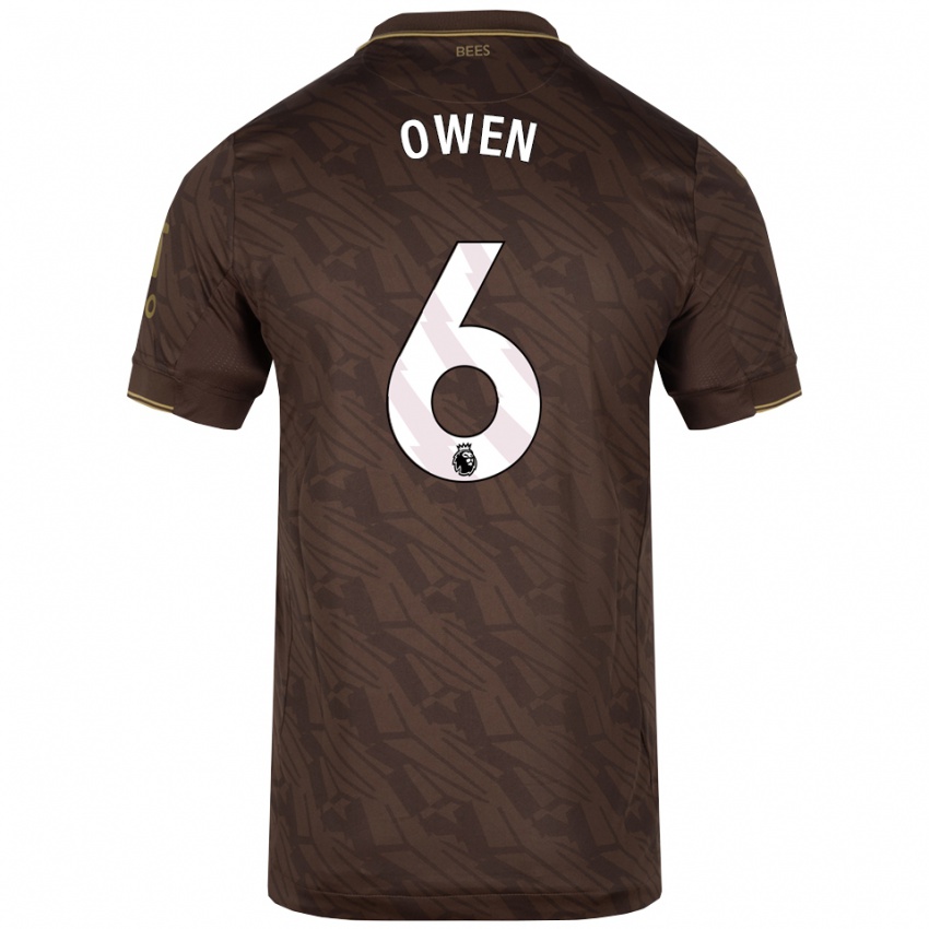 נשים ריילי אוון #6 חום זהב הרחק ג'רזי 2025/26 חולצה קצרה