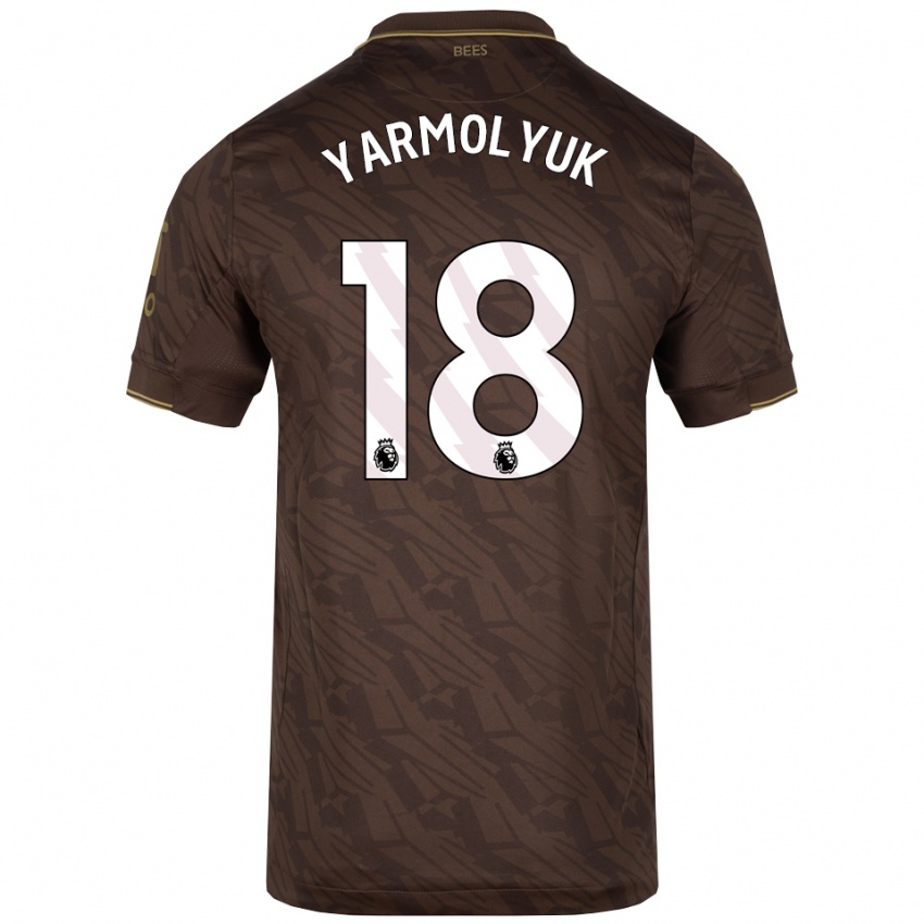 נשים ייגור ירמוליוק #18 חום זהב הרחק ג'רזי 2025/26 חולצה קצרה