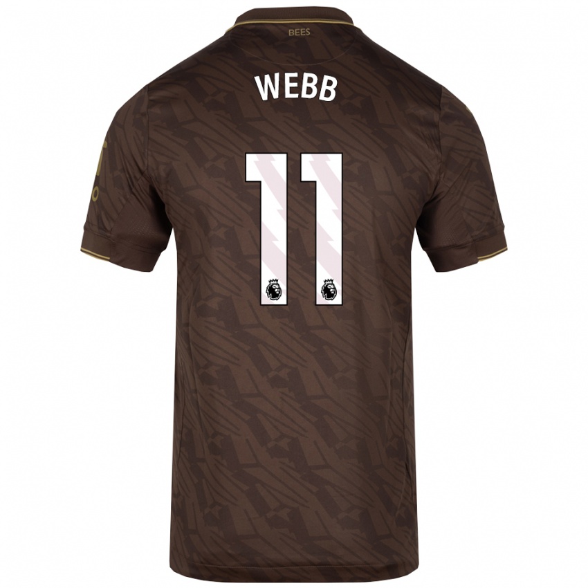 נשים Chloe Webb #11 חום זהב הרחק ג'רזי 2025/26 חולצה קצרה