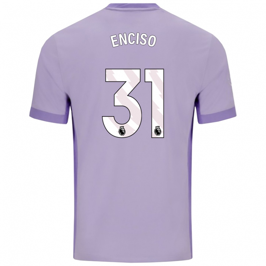 נשים חוליו אנקיסו #31 טארו סגול לבן הרחק ג'רזי 2025/26 חולצה קצרה