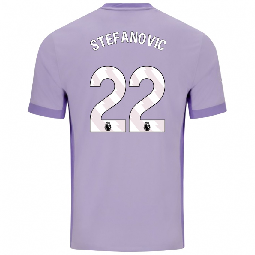 נשים דיאנה סטפנוביץ׳ #22 טארו סגול לבן הרחק ג'רזי 2025/26 חולצה קצרה