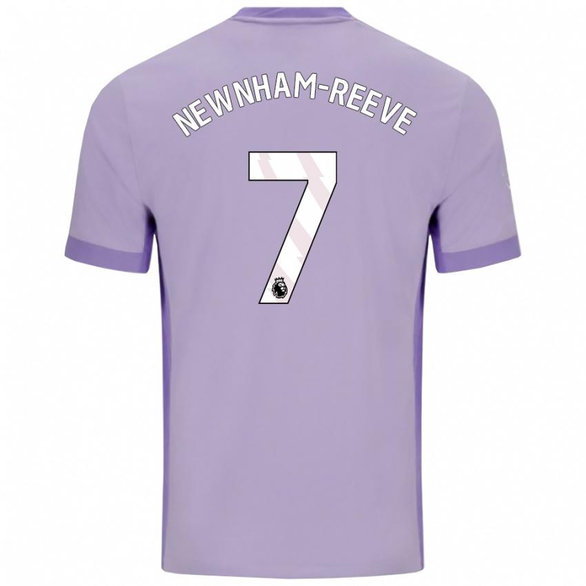 נשים בודה ניונהם-ריב #7 טארו סגול לבן הרחק ג'רזי 2025/26 חולצה קצרה