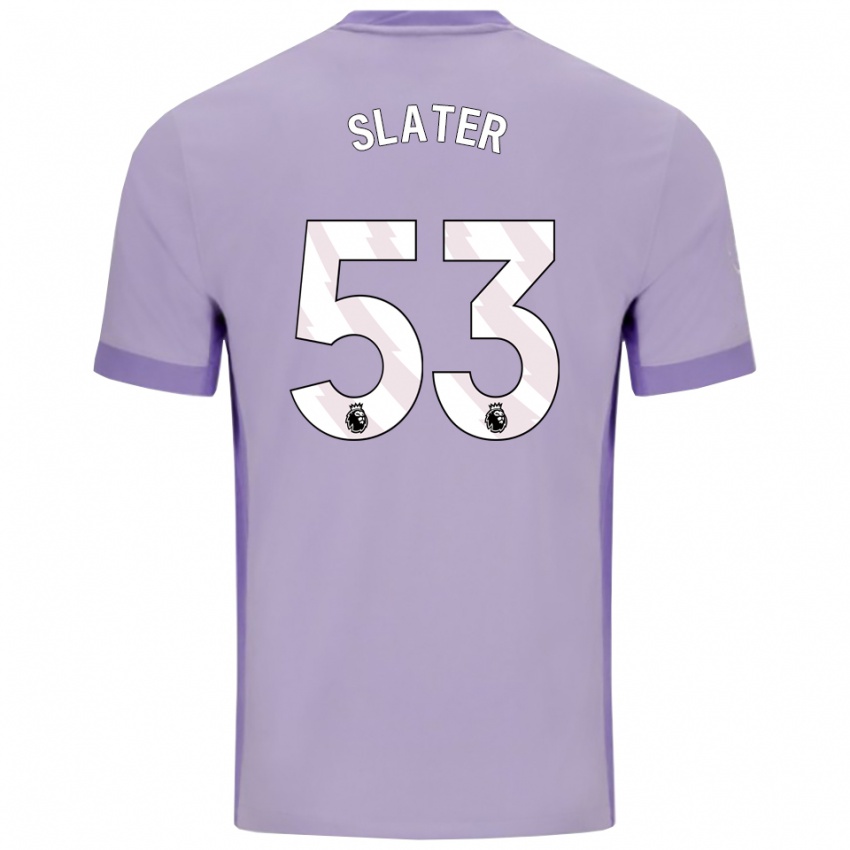 נשים ג'ייקוב סלייטר #53 טארו סגול לבן הרחק ג'רזי 2025/26 חולצה קצרה