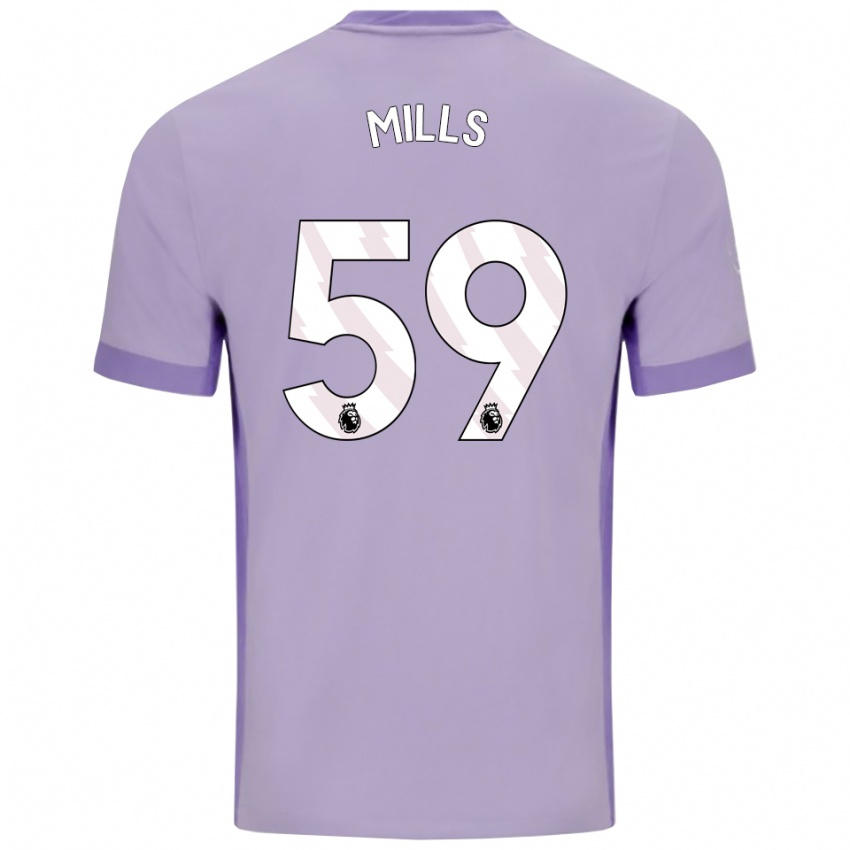 נשים הארי מילס #59 טארו סגול לבן הרחק ג'רזי 2025/26 חולצה קצרה