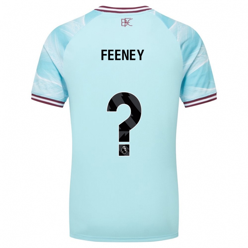 נשים Callum Feeney #0 תכלת בורדו הרחק ג'רזי 2025/26 חולצה קצרה