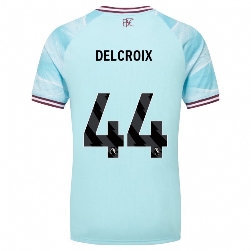 נשים הנס דלקרואה #44 תכלת בורדו הרחק ג'רזי 2025/26 חולצה קצרה