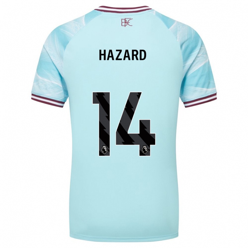 נשים אמיליה הזאר #14 תכלת בורדו הרחק ג'רזי 2025/26 חולצה קצרה