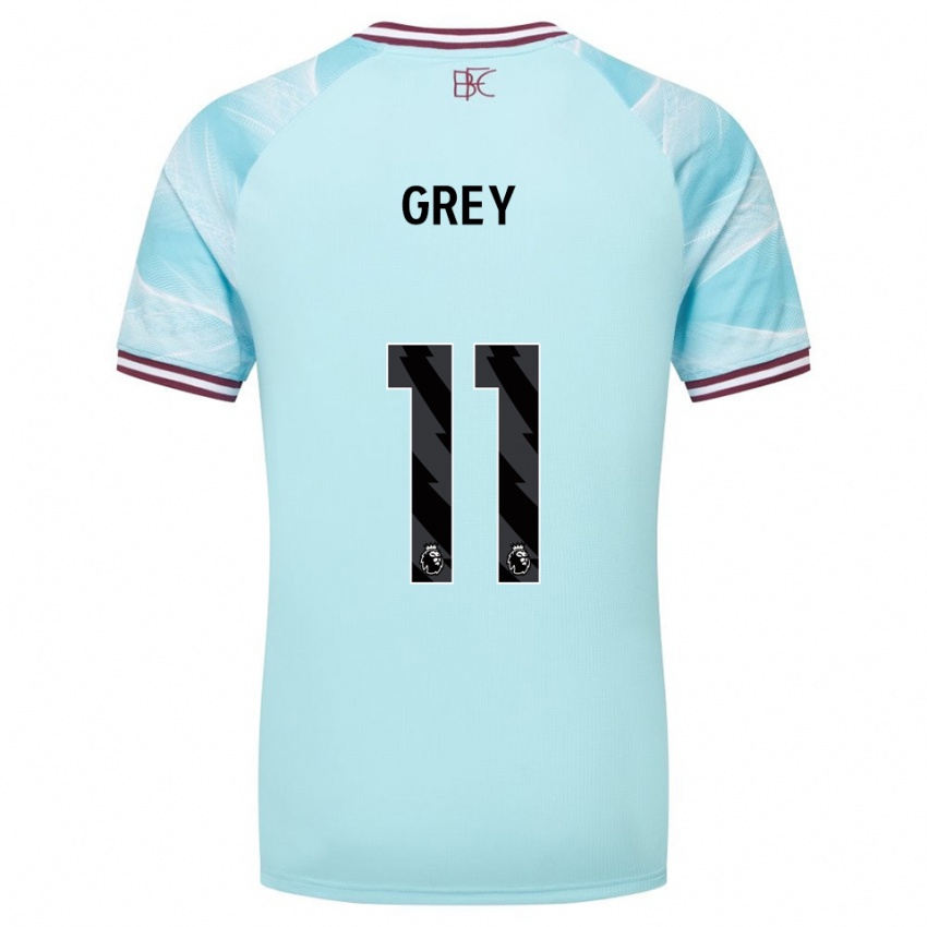 נשים אנה גריי #11 תכלת בורדו הרחק ג'רזי 2025/26 חולצה קצרה