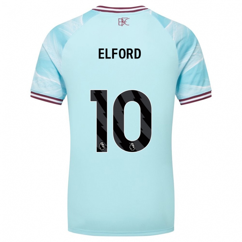 נשים לאורה אלפורד #10 תכלת בורדו הרחק ג'רזי 2025/26 חולצה קצרה