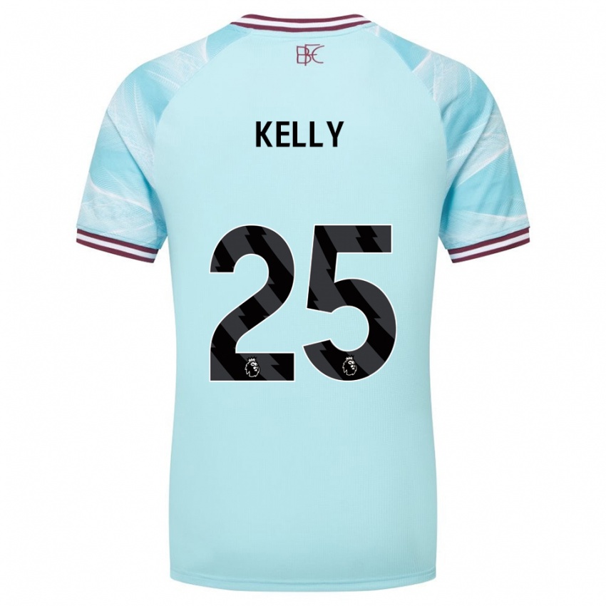 נשים Aimee Kelly #25 תכלת בורדו הרחק ג'רזי 2025/26 חולצה קצרה