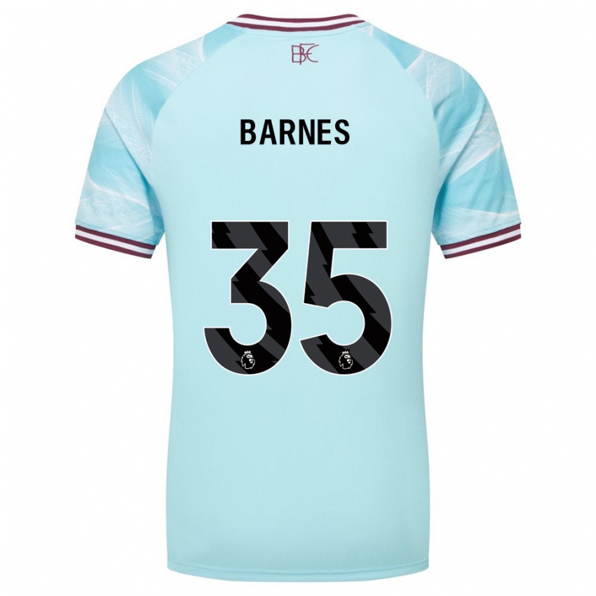 נשים אשלי בארנס #35 תכלת בורדו הרחק ג'רזי 2025/26 חולצה קצרה