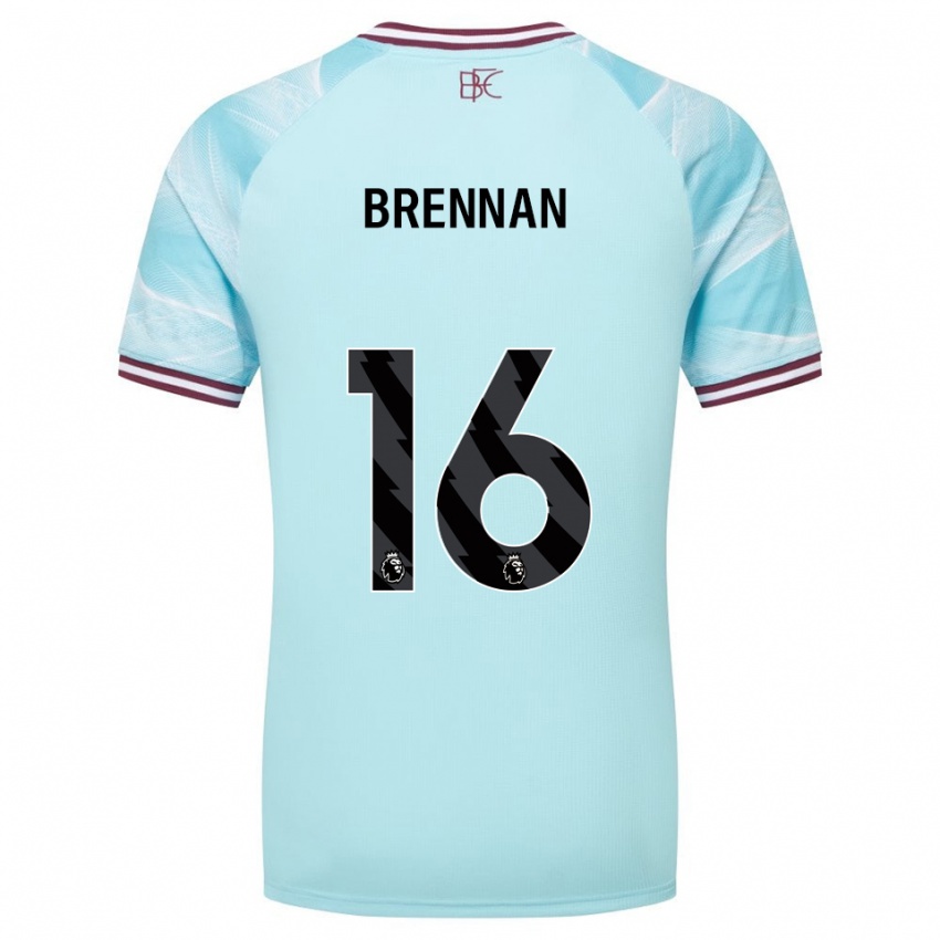 נשים Corey Brennan #16 תכלת בורדו הרחק ג'רזי 2025/26 חולצה קצרה