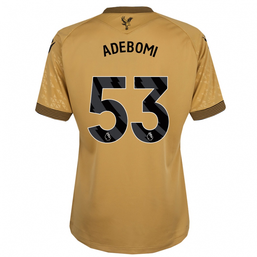 נשים Ademola Ola-Adebomi #53 זהב שחור הרחק ג'רזי 2025/26 חולצה קצרה