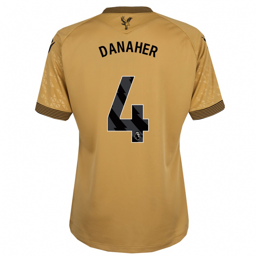 נשים Euan Danaher #4 זהב שחור הרחק ג'רזי 2025/26 חולצה קצרה