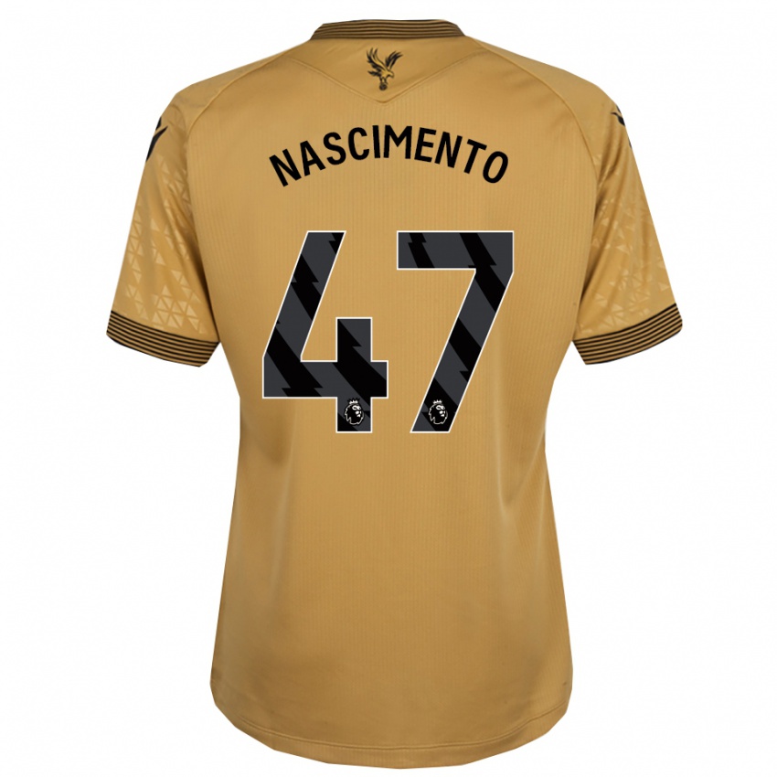 נשים Adler Nascimento #47 זהב שחור הרחק ג'רזי 2025/26 חולצה קצרה