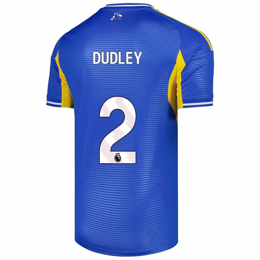 נשים Louie Dudley #2 כחול צהוב הרחק ג'רזי 2025/26 חולצה קצרה