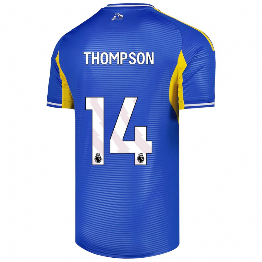 נשים Aiden Thompson #14 כחול צהוב הרחק ג'רזי 2025/26 חולצה קצרה
