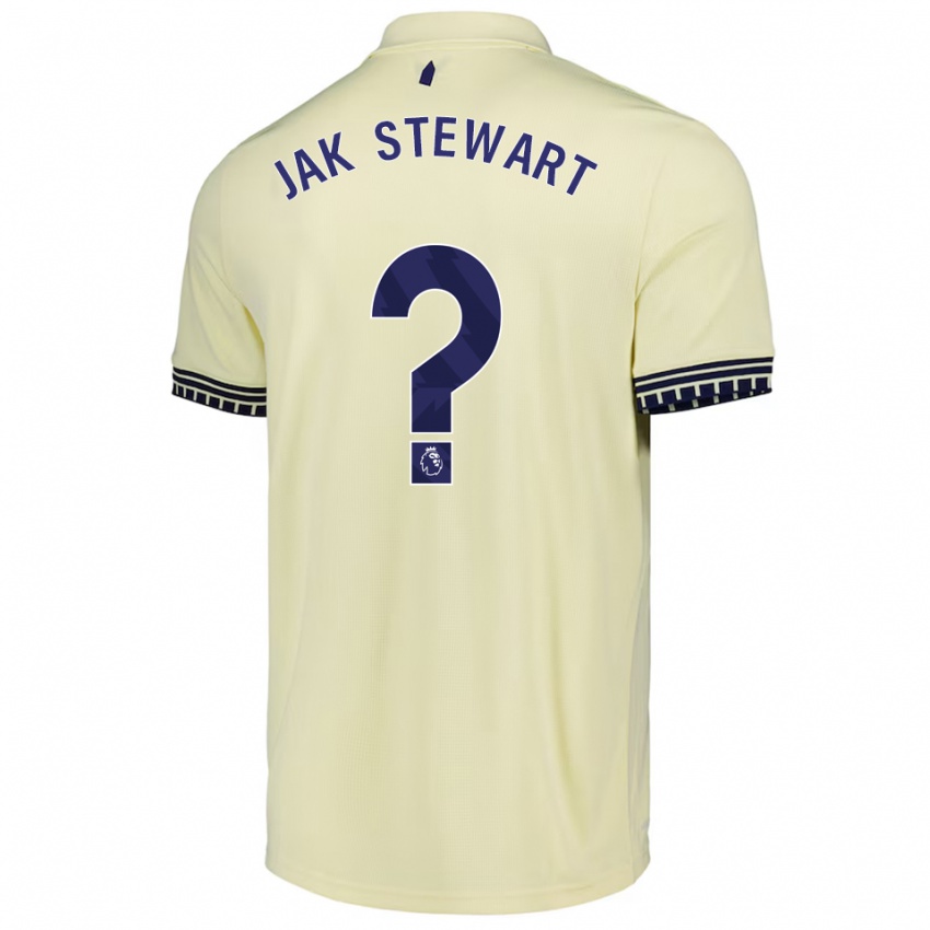 נשים Jak Stewart #0 לבן מלוכלך שחור הרחק ג'רזי 2025/26 חולצה קצרה