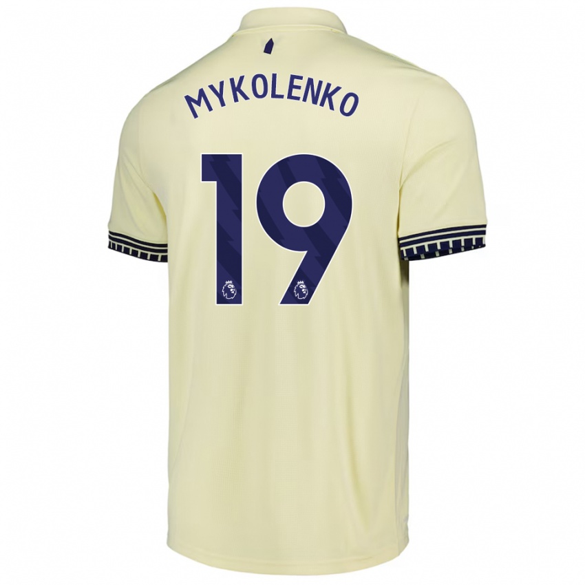 נשים ויטאלי מיקולנקו #19 לבן מלוכלך שחור הרחק ג'רזי 2025/26 חולצה קצרה