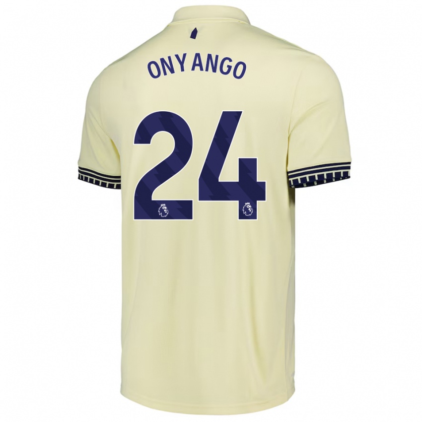 נשים טיילר אוניאנגו #24 לבן מלוכלך שחור הרחק ג'רזי 2025/26 חולצה קצרה