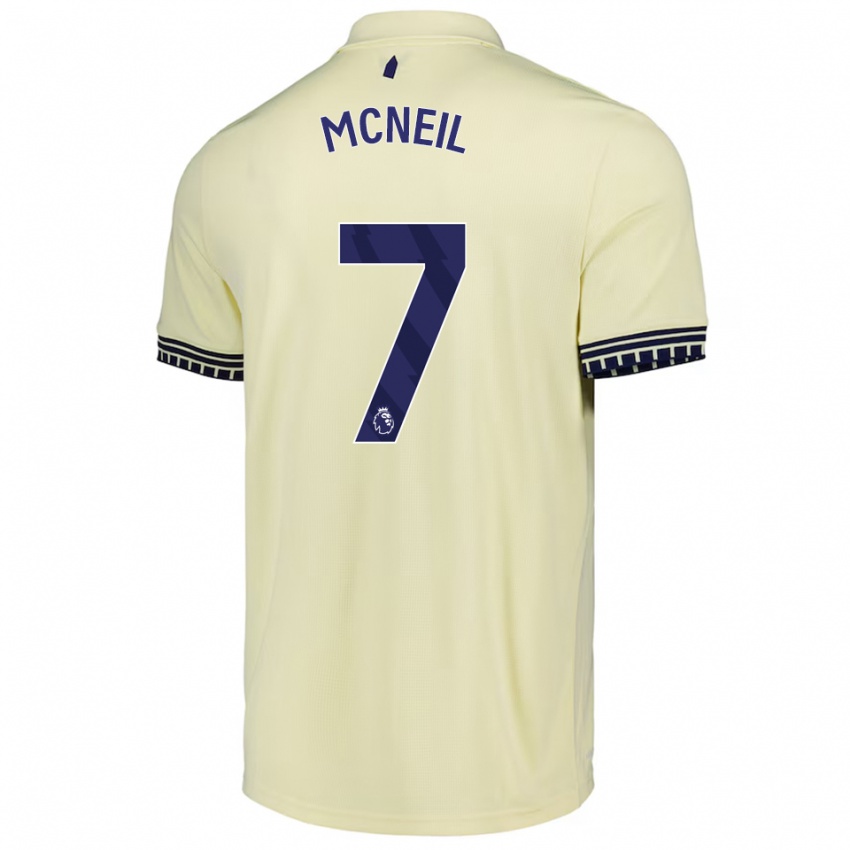 נשים דווייט מקניל #7 לבן מלוכלך שחור הרחק ג'רזי 2025/26 חולצה קצרה