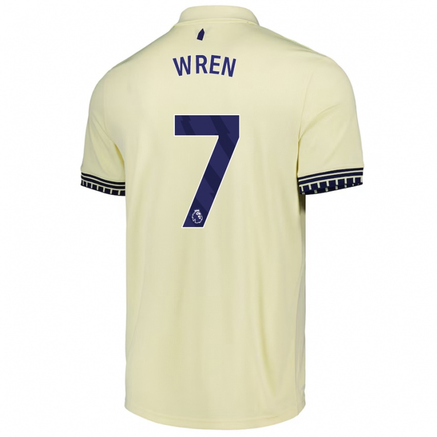 נשים קין וורן #7 לבן מלוכלך שחור הרחק ג'רזי 2025/26 חולצה קצרה