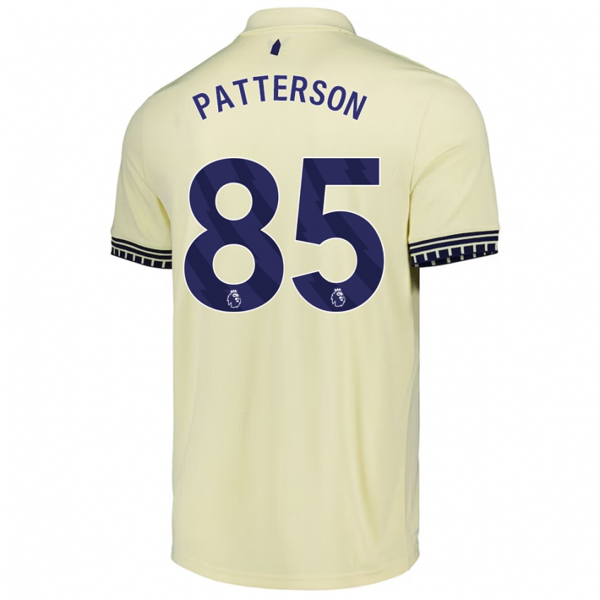 נשים ג'ק פטרסון #85 לבן מלוכלך שחור הרחק ג'רזי 2025/26 חולצה קצרה