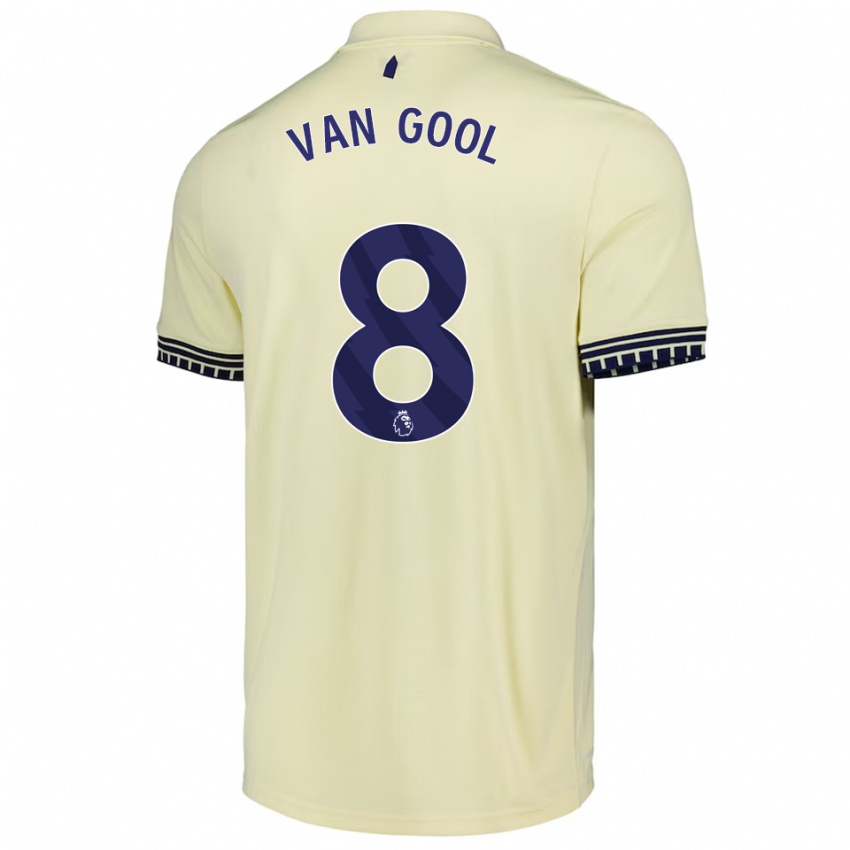 נשים רוזה ואן חול #8 לבן מלוכלך שחור הרחק ג'רזי 2025/26 חולצה קצרה