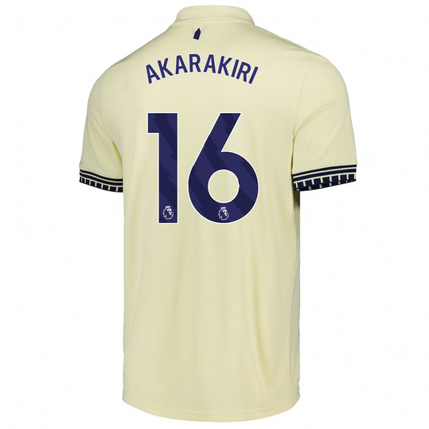 נשים Demi Akarakiri #16 לבן מלוכלך שחור הרחק ג'רזי 2025/26 חולצה קצרה