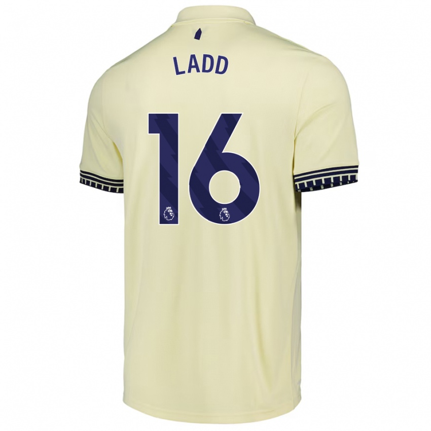 נשים היילי לד #16 לבן מלוכלך שחור הרחק ג'רזי 2025/26 חולצה קצרה