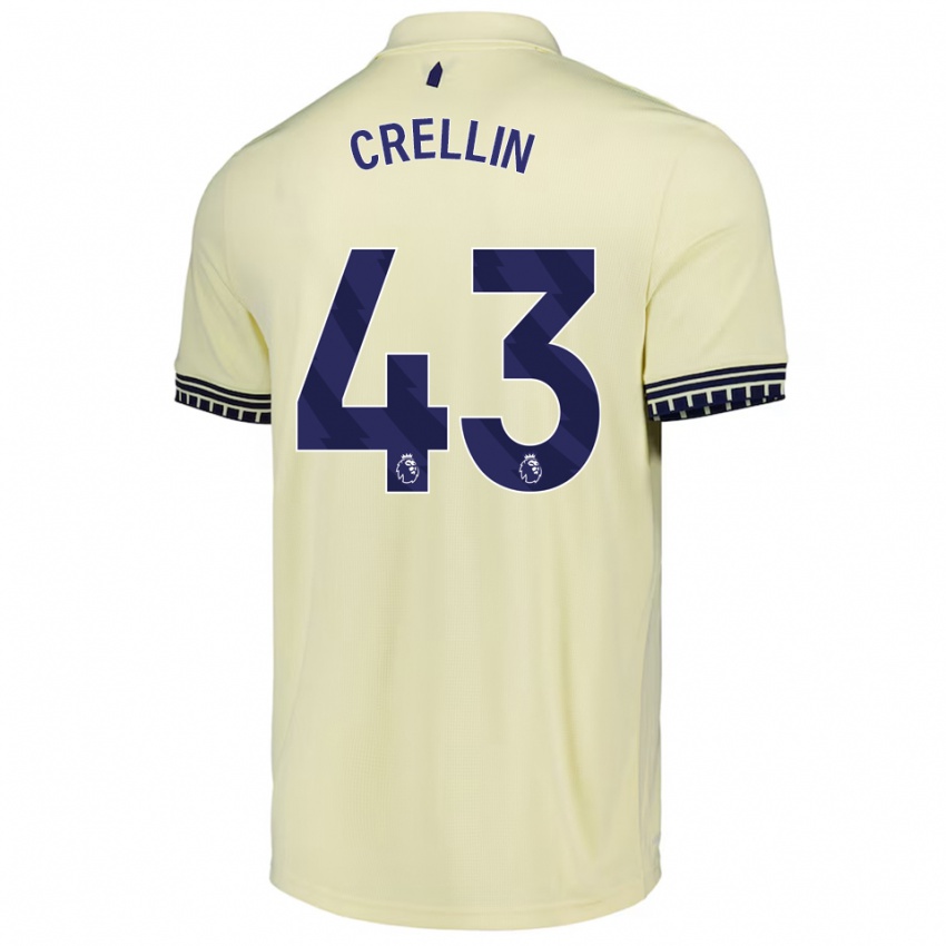 נשים בילי קרלין #43 לבן מלוכלך שחור הרחק ג'רזי 2025/26 חולצה קצרה