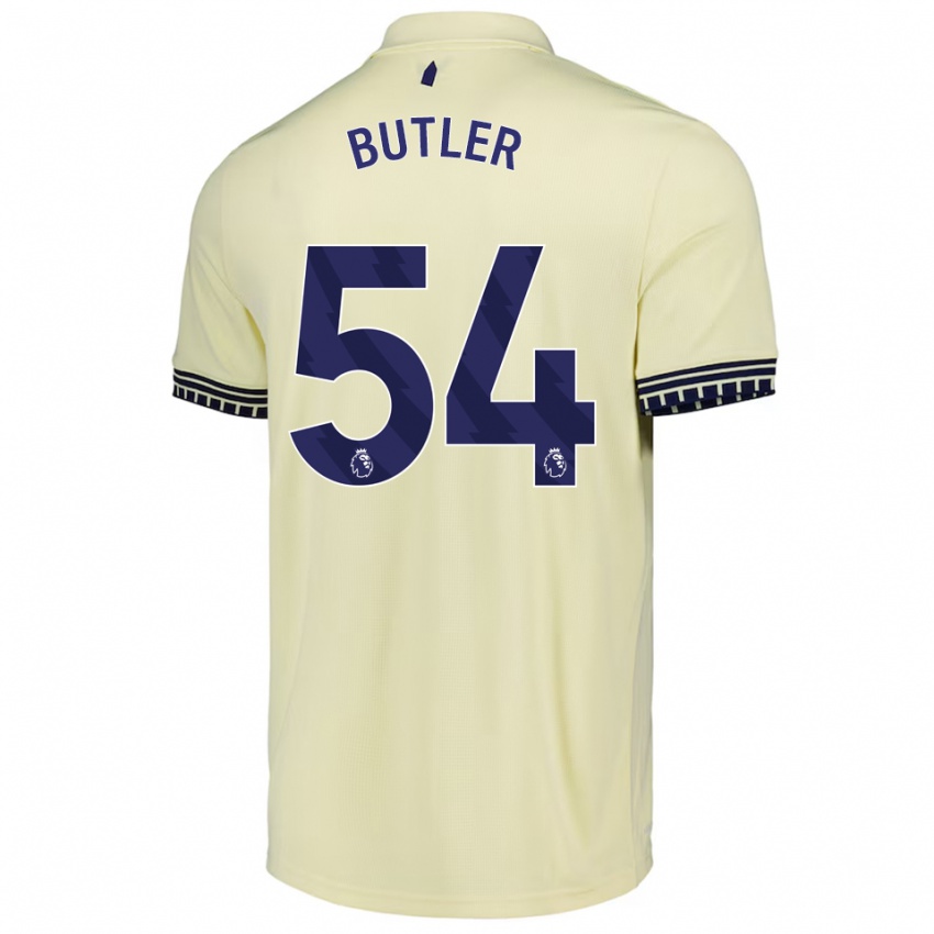 נשים ג'ק באטלר #54 לבן מלוכלך שחור הרחק ג'רזי 2025/26 חולצה קצרה