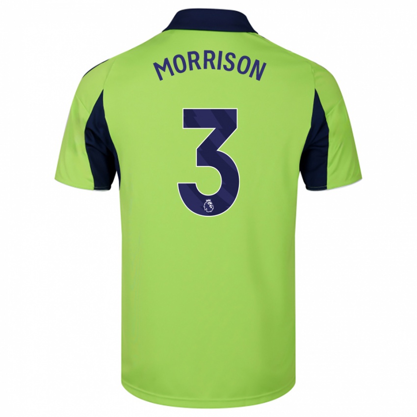 נשים Kymarley Morrison #3 ירוק נייבי לבן הרחק ג'רזי 2025/26 חולצה קצרה