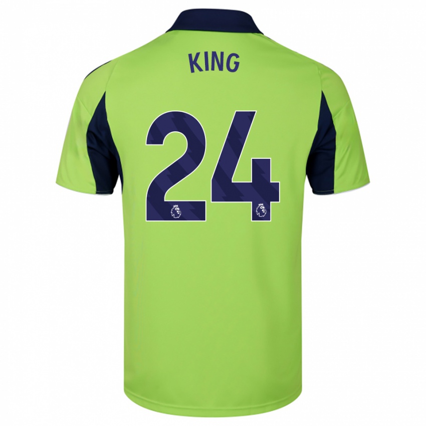 נשים ג'ושוע קינג #24 ירוק נייבי לבן הרחק ג'רזי 2025/26 חולצה קצרה