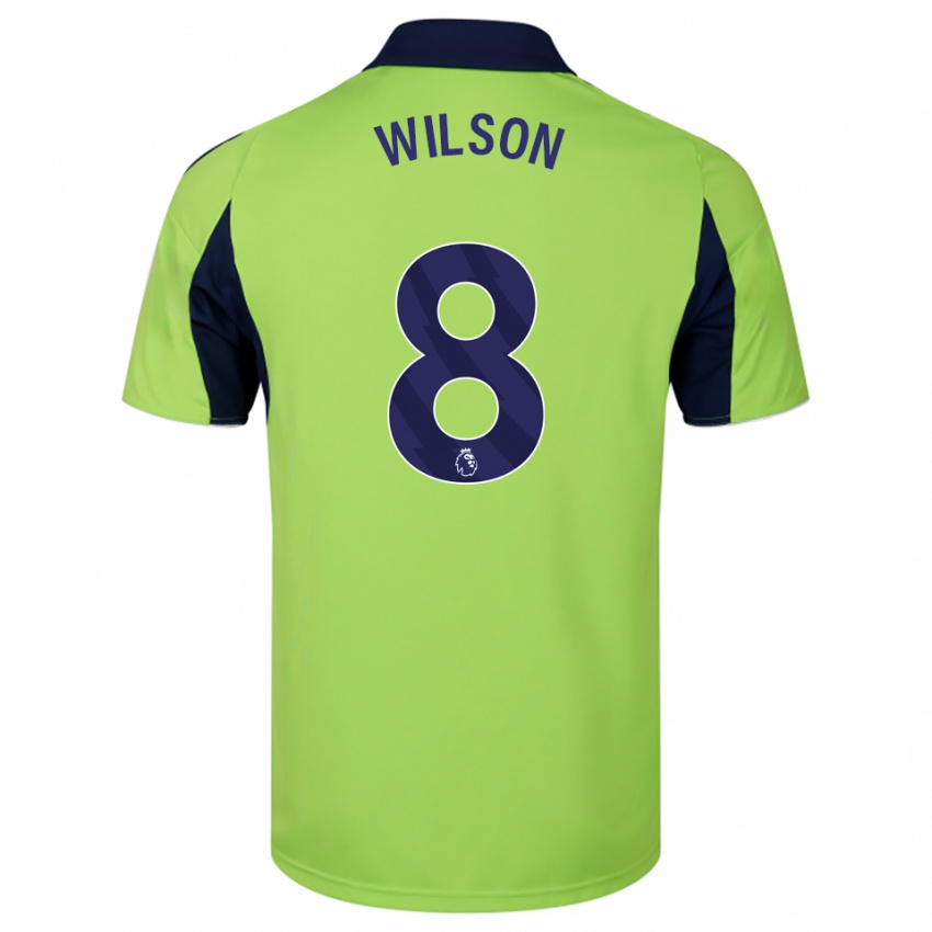 נשים הארי ווילסון #8 ירוק נייבי לבן הרחק ג'רזי 2025/26 חולצה קצרה