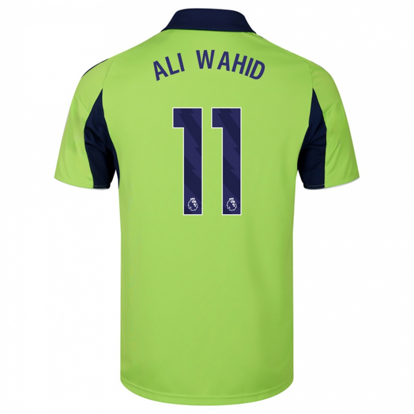 נשים Farhaan Ali Wahid #11 ירוק נייבי לבן הרחק ג'רזי 2025/26 חולצה קצרה