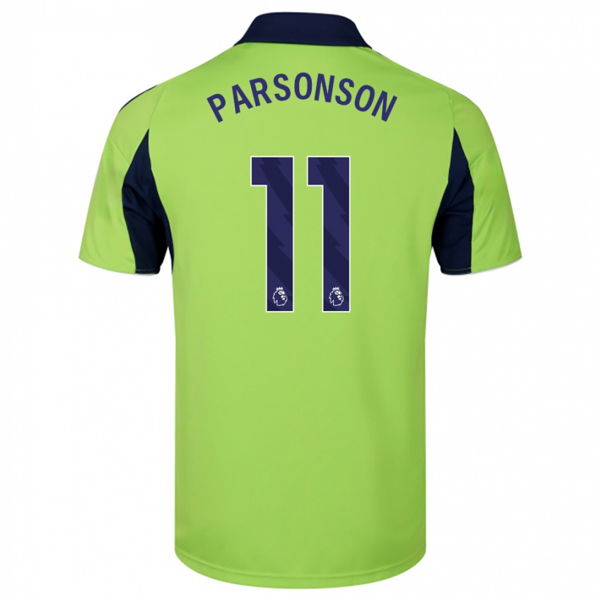 נשים Madi Parsonson #11 ירוק נייבי לבן הרחק ג'רזי 2025/26 חולצה קצרה