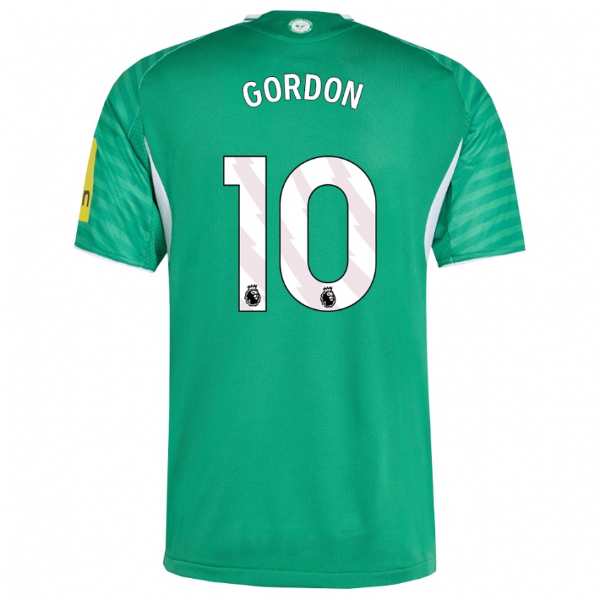 נשים אנתוני גורדון #10 ירוק לבן הרחק ג'רזי 2025/26 חולצה קצרה