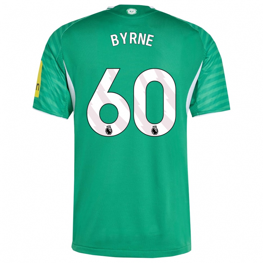 נשים ריס ביירן #60 ירוק לבן הרחק ג'רזי 2025/26 חולצה קצרה