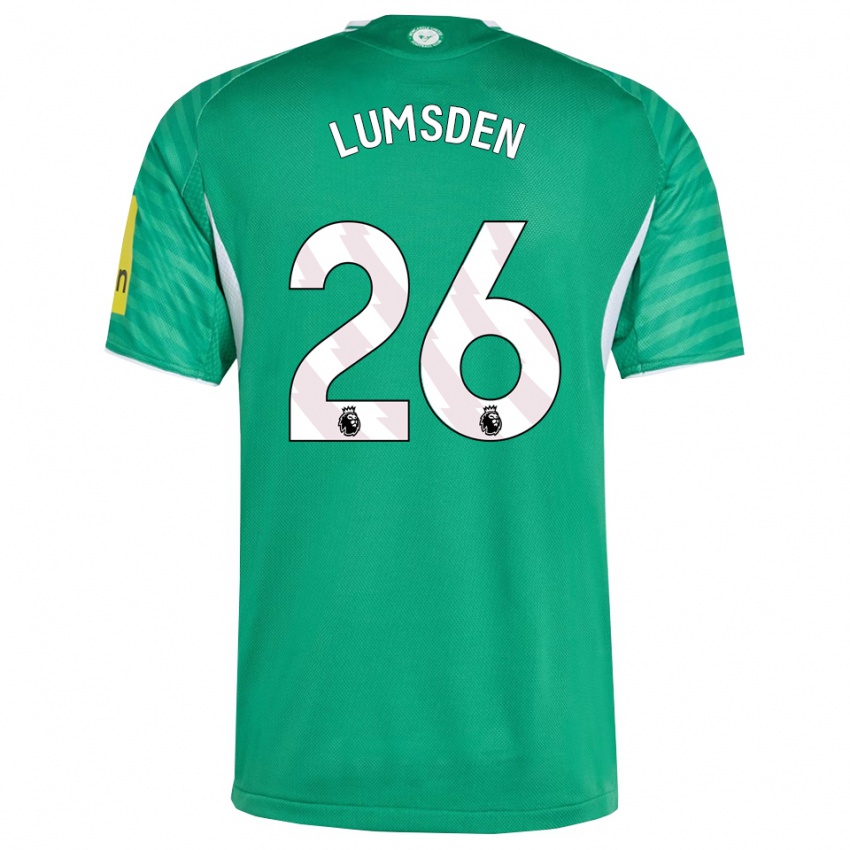 נשים בת' לומסדן #26 ירוק לבן הרחק ג'רזי 2025/26 חולצה קצרה