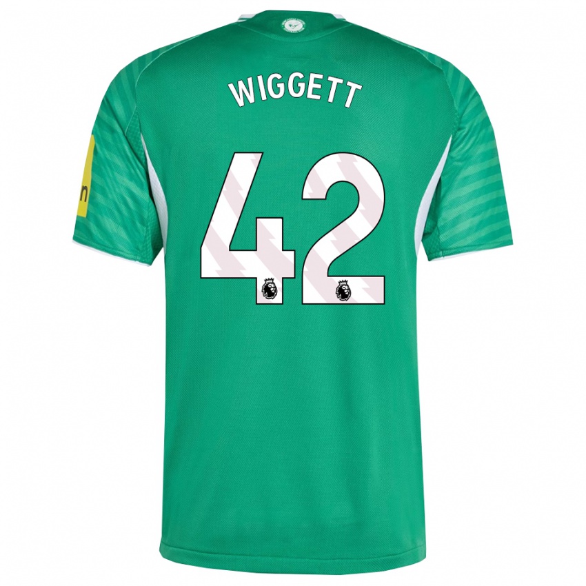 נשים צ׳ארלי ג׳ון וויגט #42 ירוק לבן הרחק ג'רזי 2025/26 חולצה קצרה