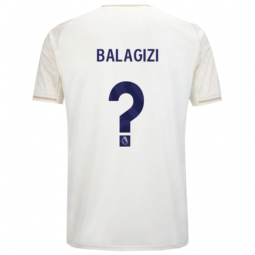 נשים Basima Balagizi #0 לבן מלוכלך שחור הרחק ג'רזי 2025/26 חולצה קצרה