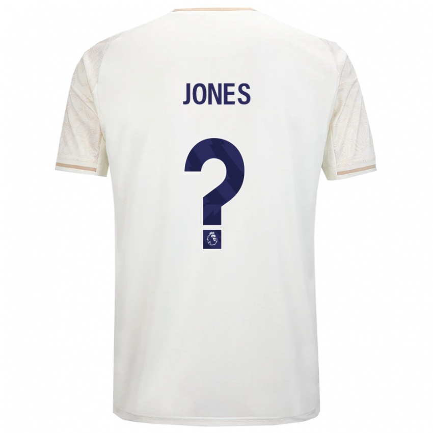 נשים Brodie Jones #0 לבן מלוכלך שחור הרחק ג'רזי 2025/26 חולצה קצרה