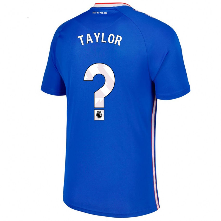 נשים Lucas Taylor #0 כחול לבן הרחק ג'רזי 2025/26 חולצה קצרה