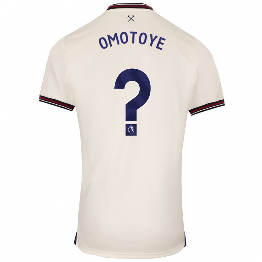 נשים Tyrone Omotoye #0 לבן מלוכלך הרחק ג'רזי 2025/26 חולצה קצרה