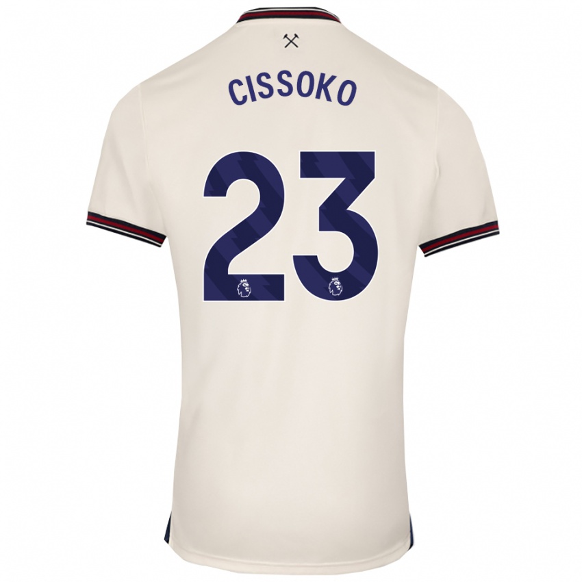 נשים חווה סיסוקו #23 לבן מלוכלך הרחק ג'רזי 2025/26 חולצה קצרה