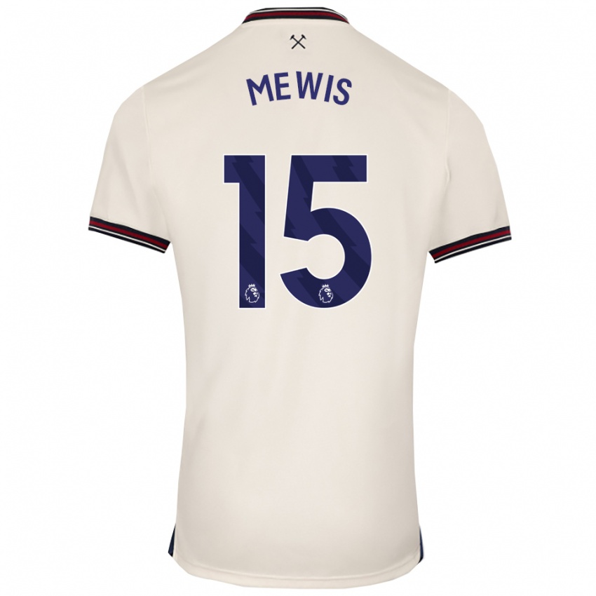 נשים קריסטי מיואיס #15 לבן מלוכלך הרחק ג'רזי 2025/26 חולצה קצרה