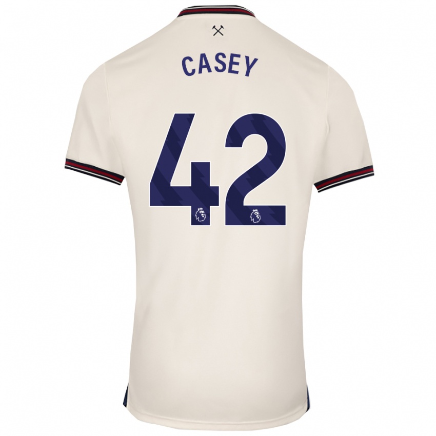 נשים כילאן קייסי #42 לבן מלוכלך הרחק ג'רזי 2025/26 חולצה קצרה