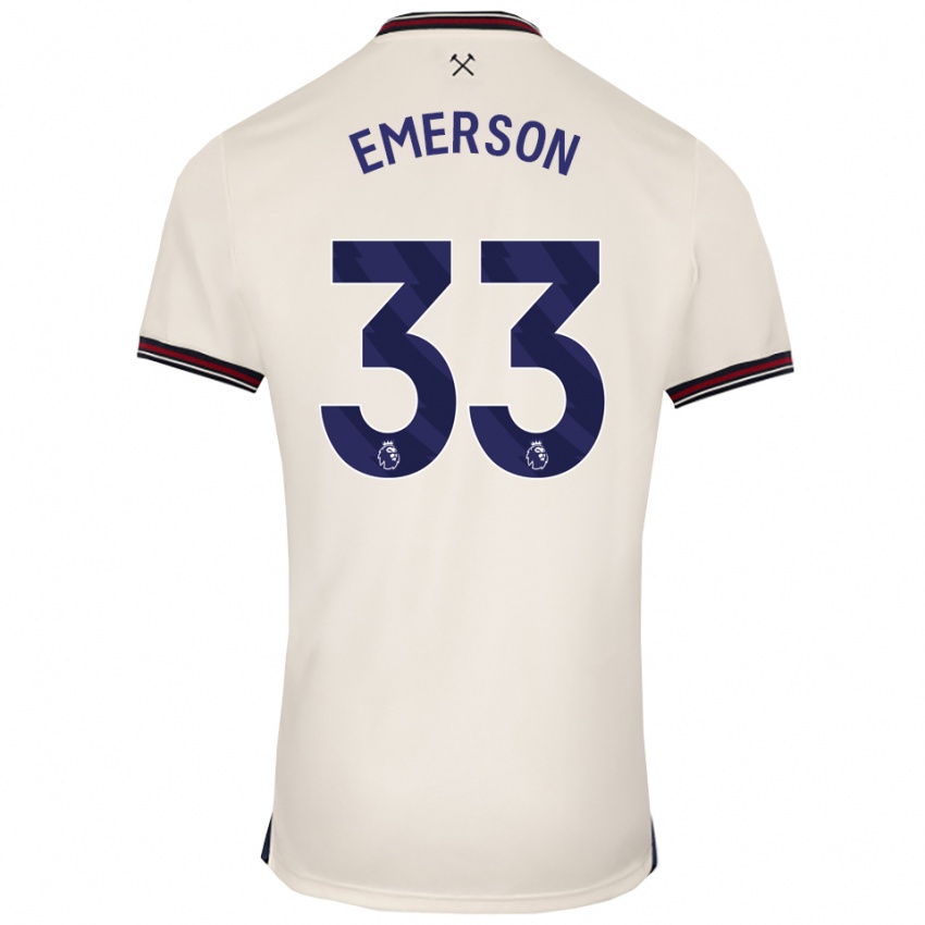 נשים אמרסון פאלמיירי #33 לבן מלוכלך הרחק ג'רזי 2025/26 חולצה קצרה